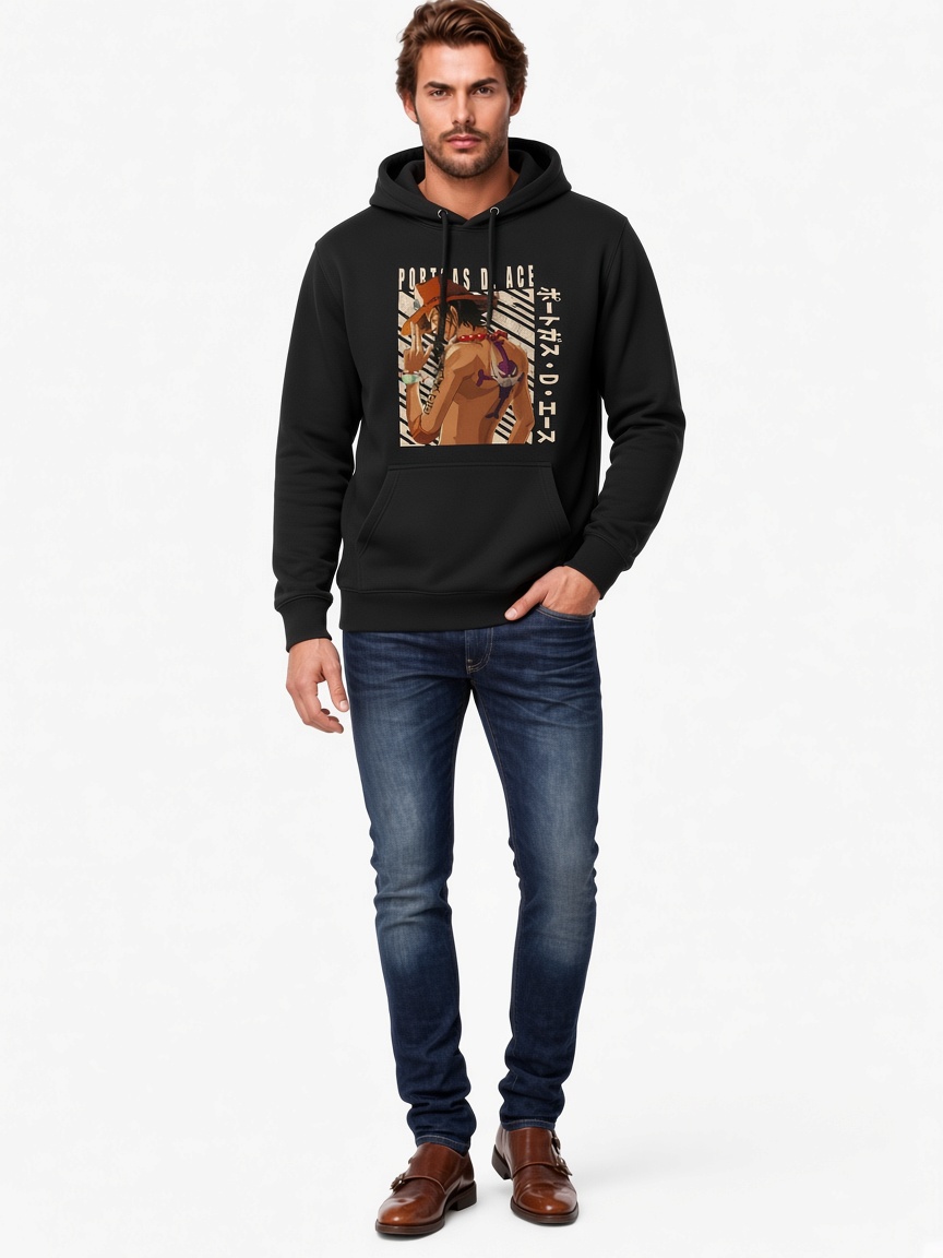 One Piece Portgas D Ace Pullover Hoodie