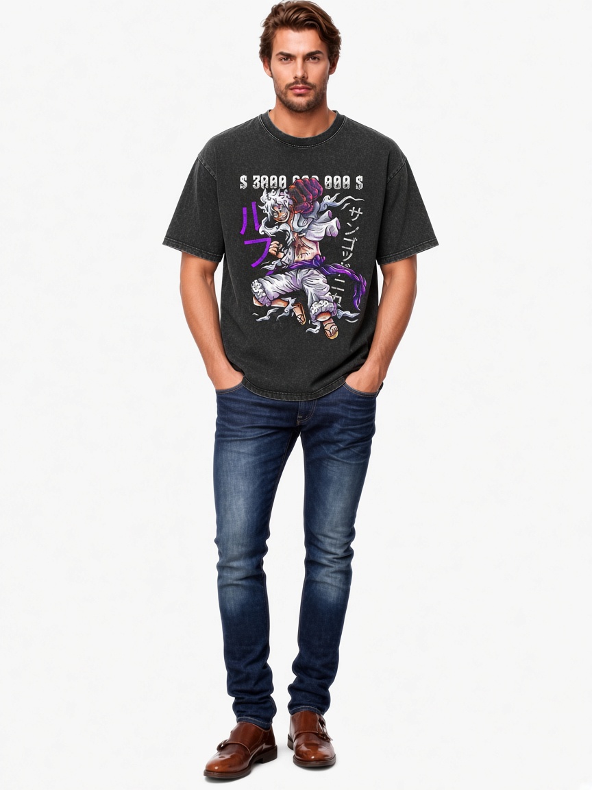 Anime One Piece Bounty Graphic Vintage T-Shirt