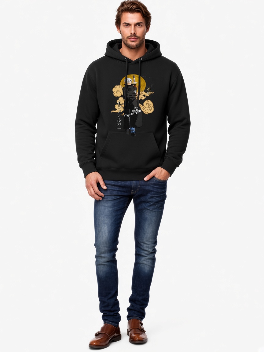 Funny Cat Scan Tech Full Time Ninja Pullover Hoodie