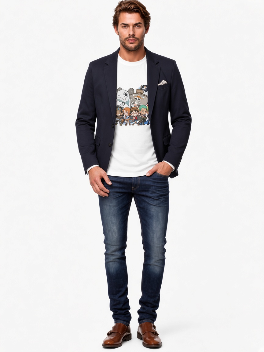 One Piece T-Shirt – Chibi One Piece Crew Oversized T-Shirt