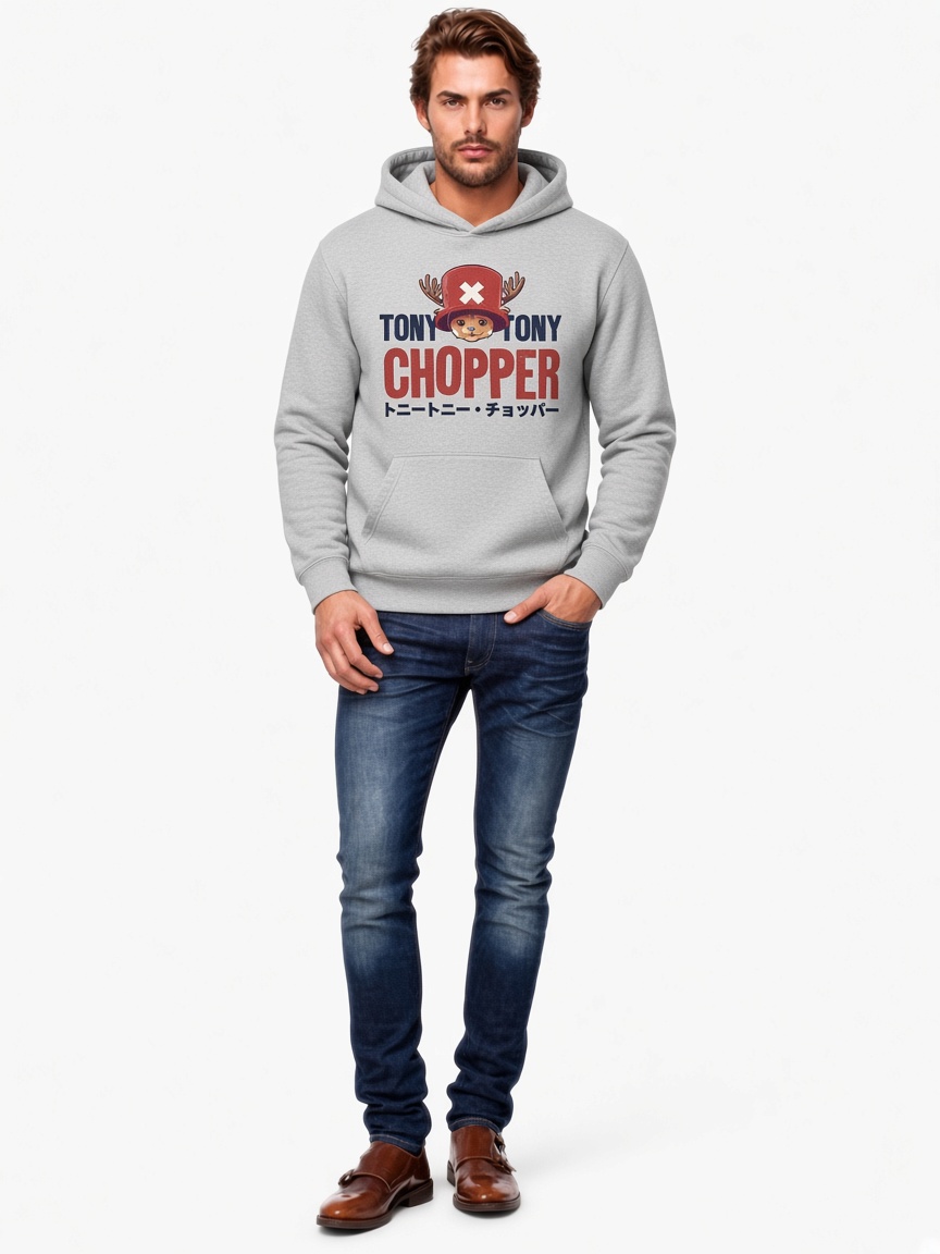 One Piece Chopper Logo Basic Hoodie