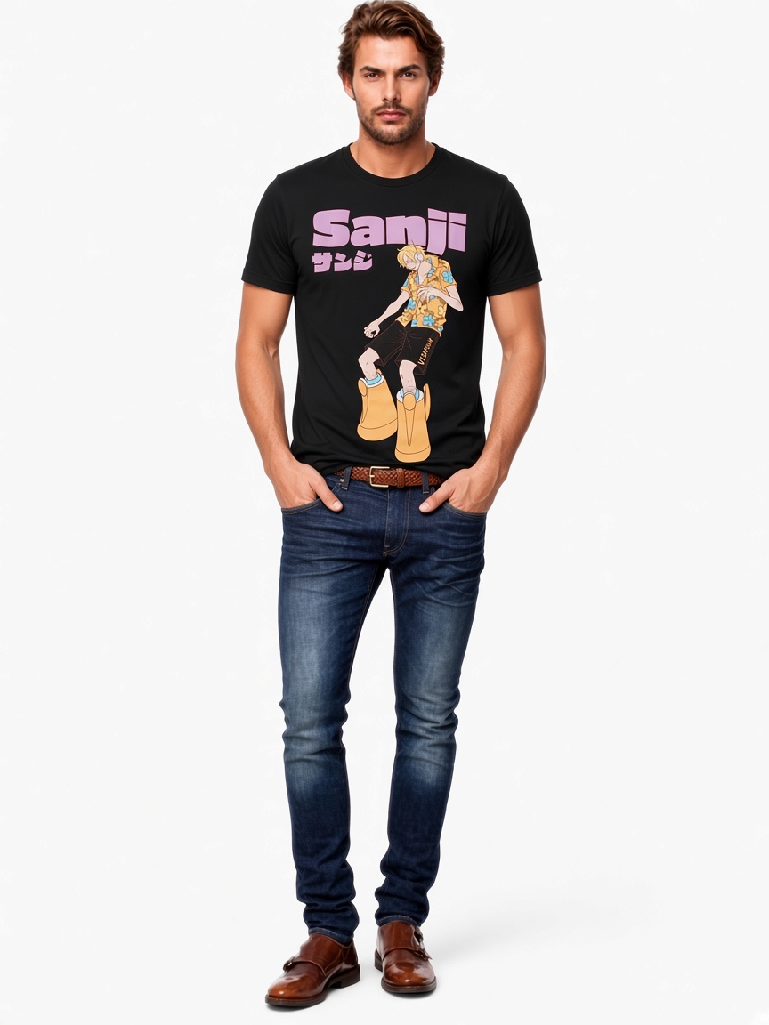 One Piece T-shirts – One Piece Egghead Island Sanji Anime T-shirt