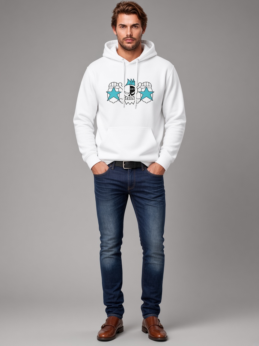 Franky Jolly Roger One Piece Pullover Hoodie