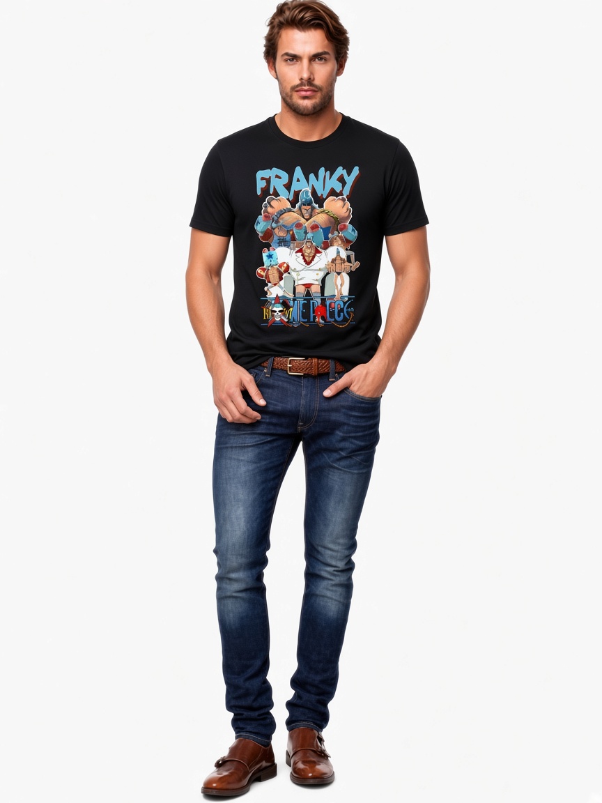One Piece T-shirts – Iron Man Franky One Piece Anime T-shirt