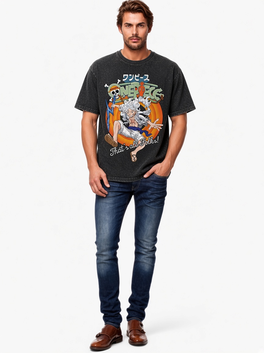 Gear 5 Luffy Washed T-shirt