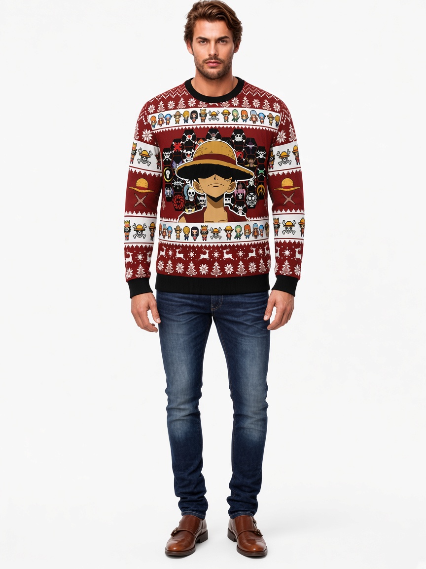 Jolly Roger Pirates – One Piece Ugly Christmas Sweater
