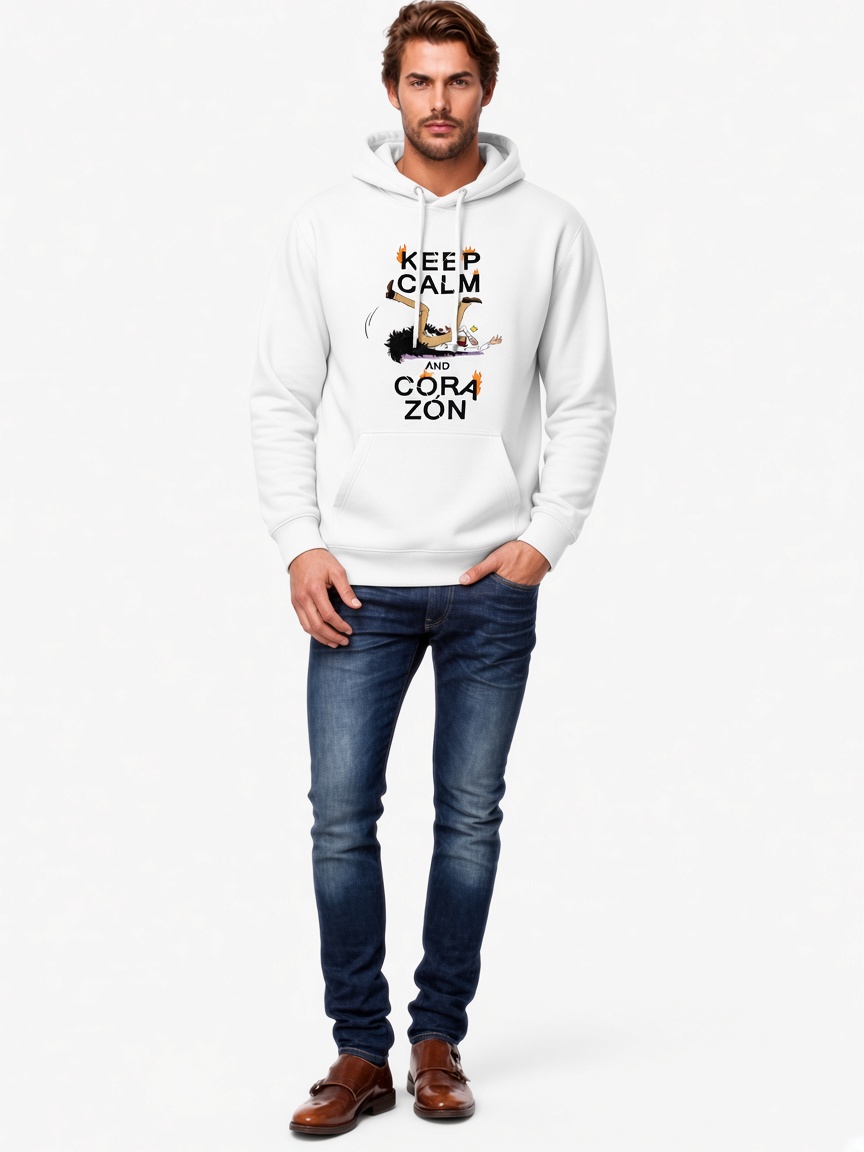KEEP CALM AND CORAZON Pullover Hoodie
