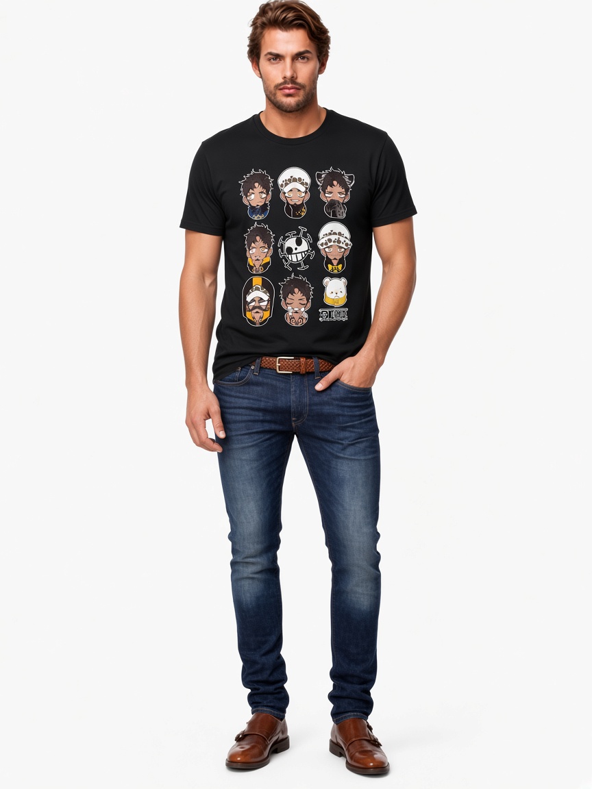 Cute Trafalgar Law Facial Expression Challenge! Classic T-Shirt