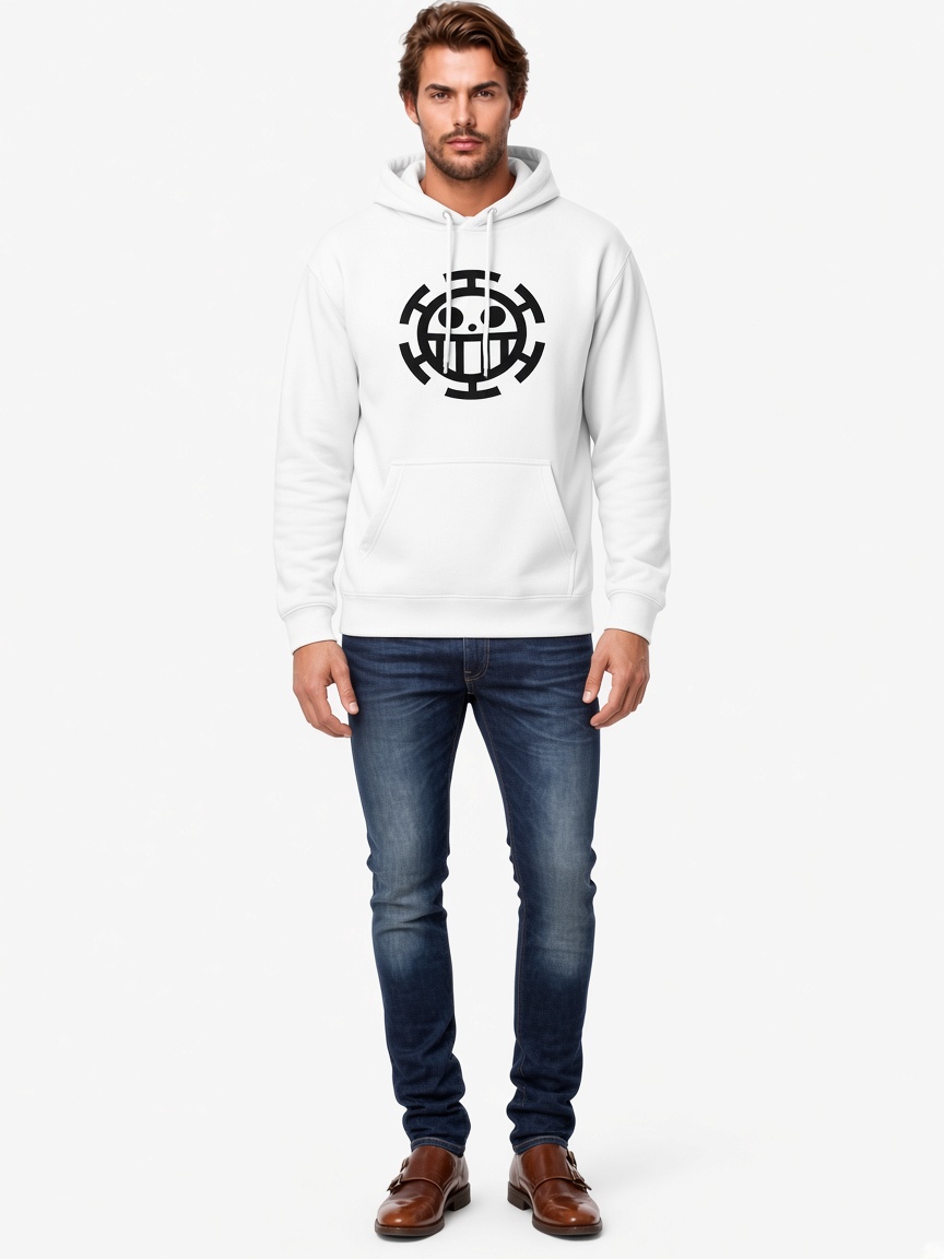 Trafalgar Law’s Heart Pirates Jolly Roger Pullover Hoodie