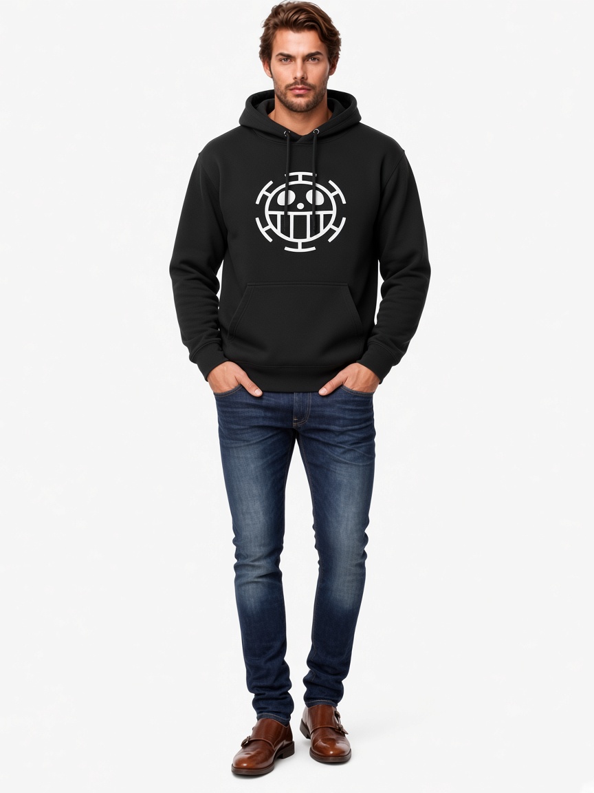 Trafalgar Law’s Jolly Roger Pullover Hoodie