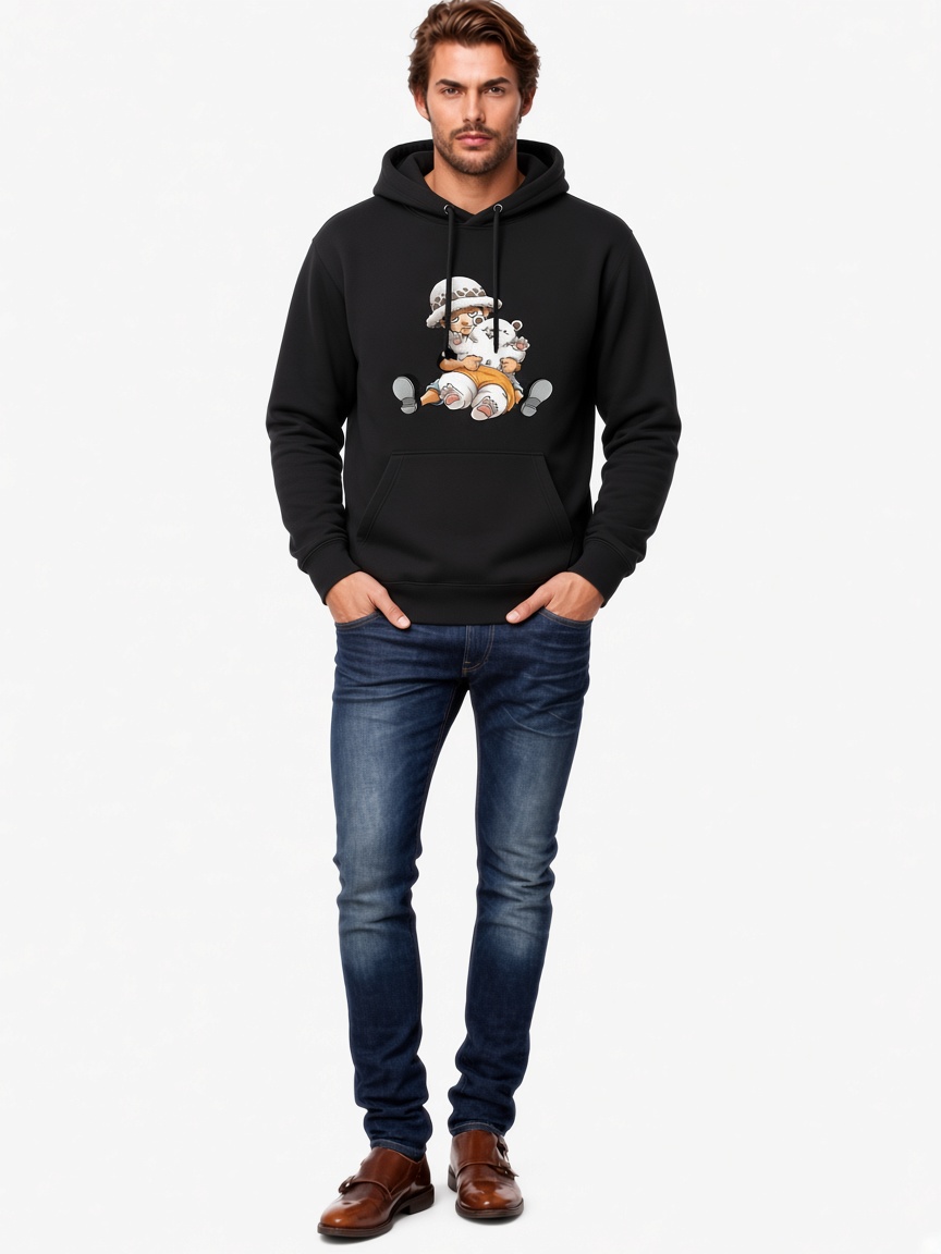 Trafalgar Law Panda Pullover Hoodie