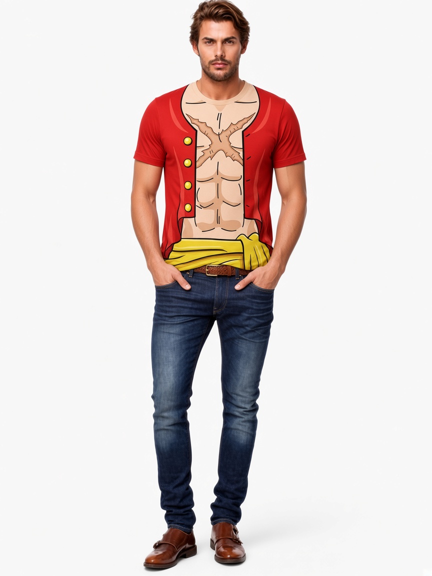 Monkey D. Luffy Cosplay Graphic T-shirt