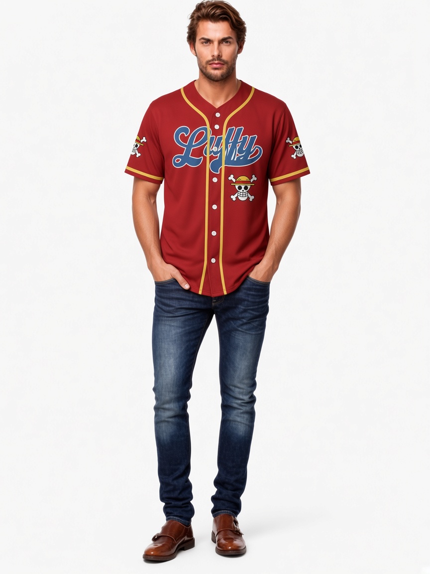 Straw Hats Luffy One Piece Baseball Jersey