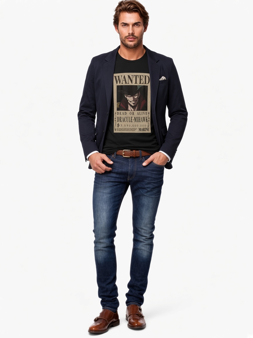 Dracule Mihawk One Piece Taka No Me Bounty Poster Hawk eyes Classic T-Shirt