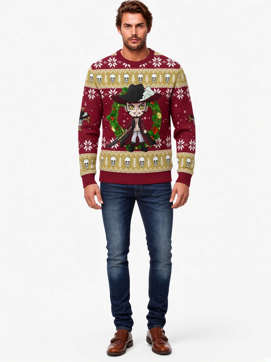 Hawk Eyes Dracule Mihawk – One Piece Ugly Christmas Sweater