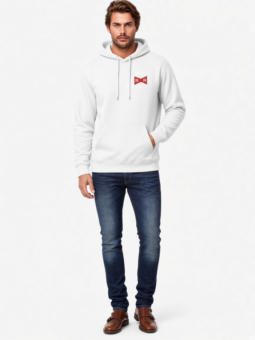Red Ribbon Logo Pullover Hoodie