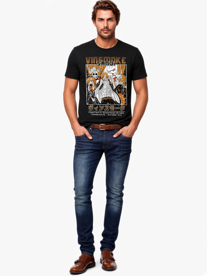One Piece T-shirts – One Piece Vinsmoke Sanji Anime T-shirt