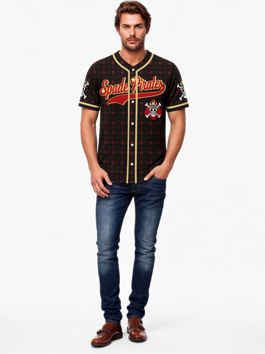 Spade Pirates One Piece Baseball Jersey