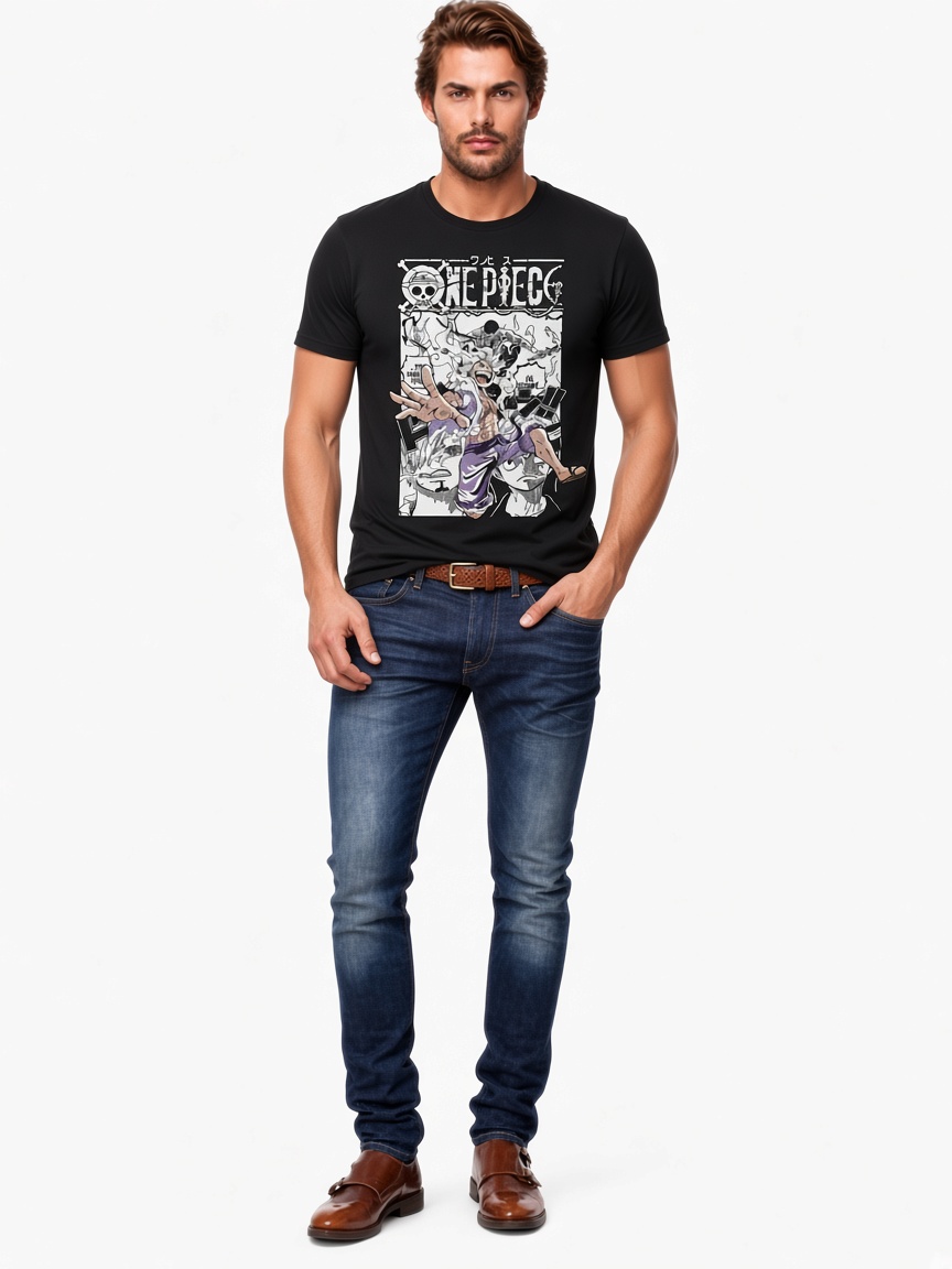One Piece T-shirt Straw Hat Skull Classic Print