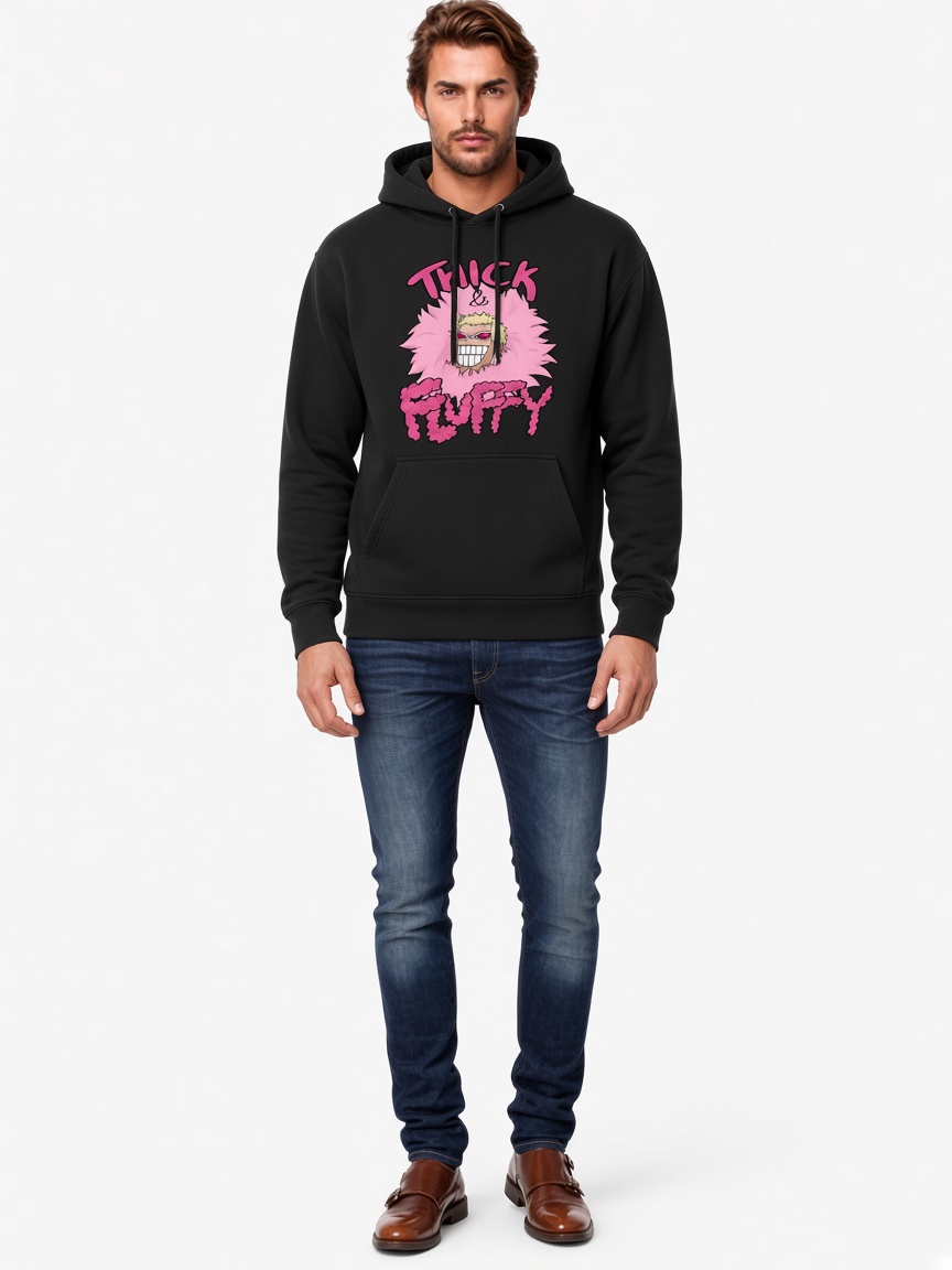 Thick _amp_ Fluffy Pullover Hoodie