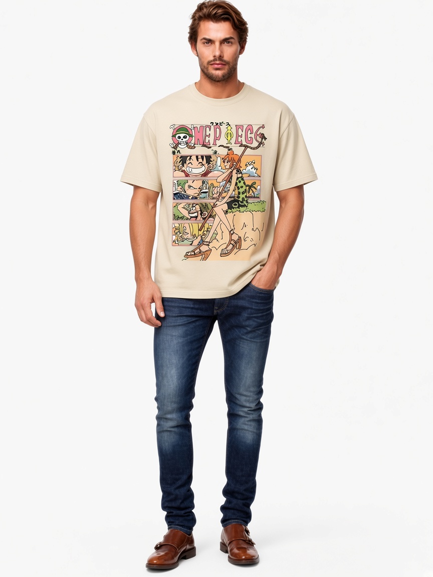 ONE PIECE Unisex Crewneck Anime T-Shirt