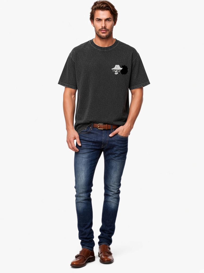 ONE PIECE Usopp Sniper King Retro Washed T-shirt