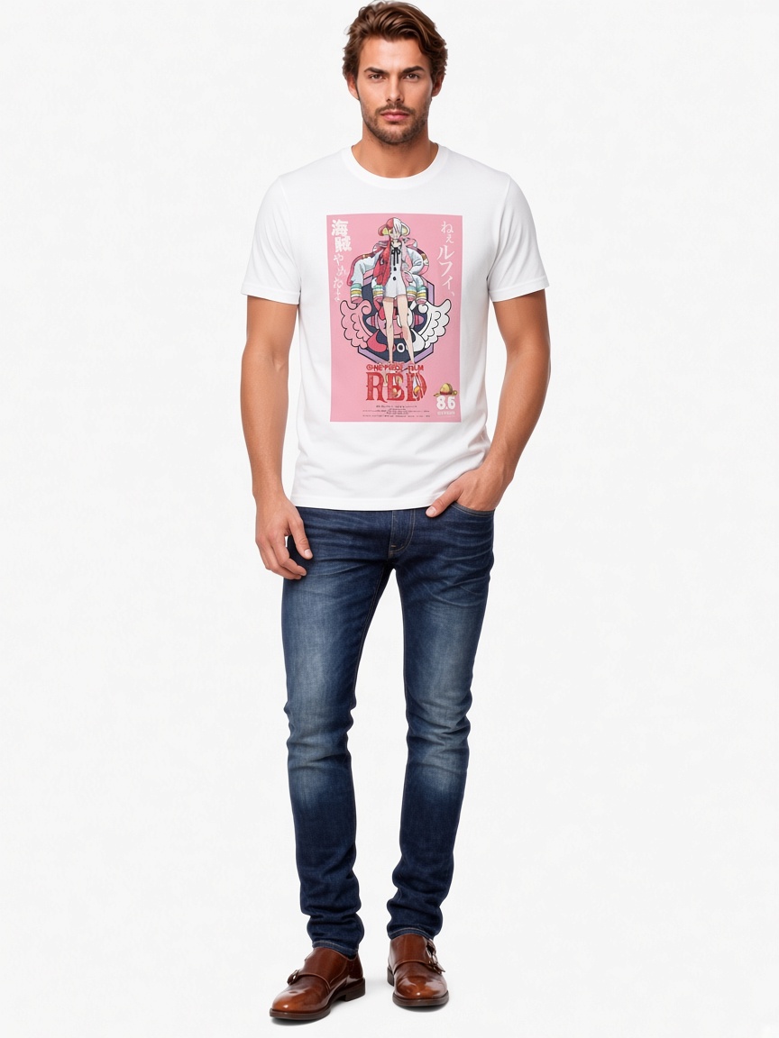 uta one piece red Classic T-Shirt