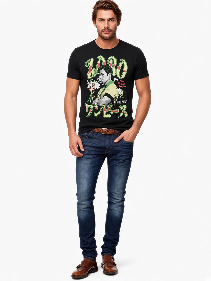 One Piece Live Action T-shirt – Roronoa Zoro Sword Style Tee