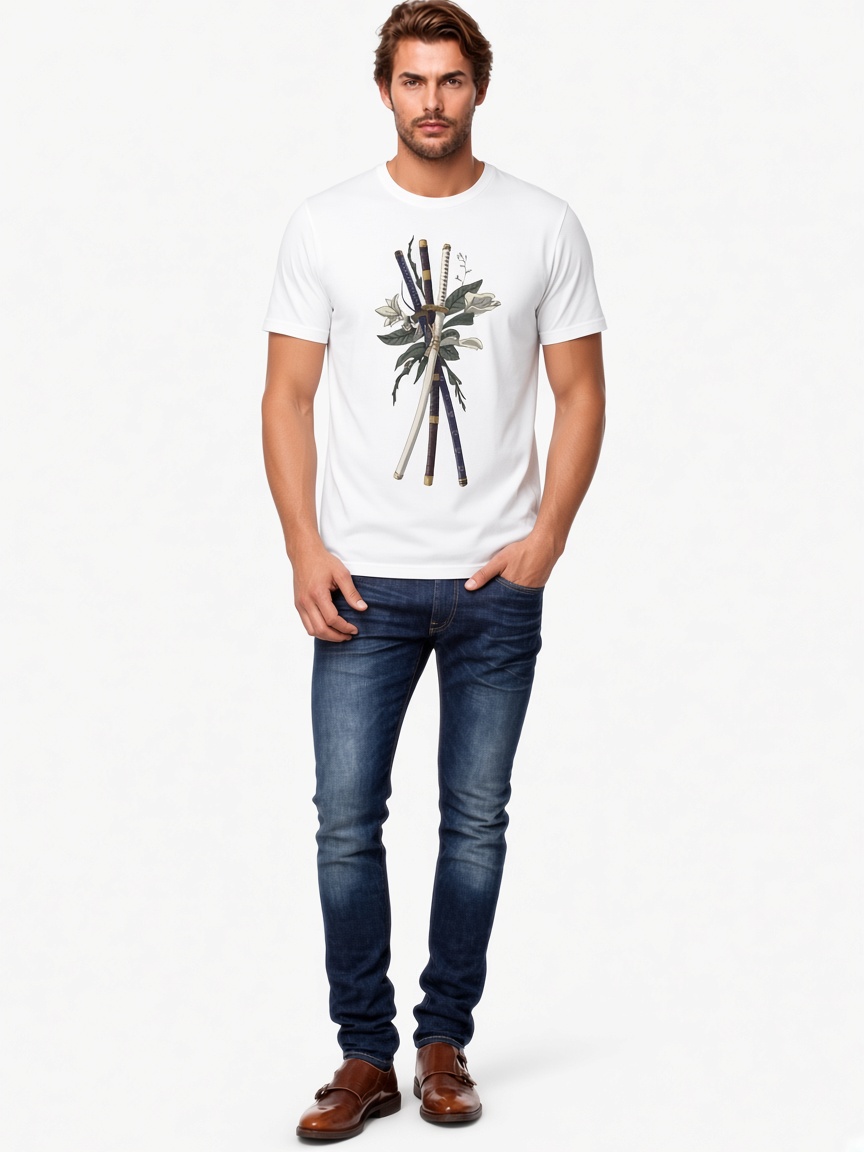 Print of Zoro’s swords from ´´One Piece“ Classic T-Shirt