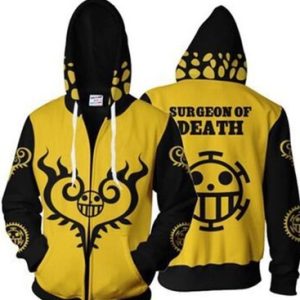 One Piece 3D Print Zip Hoodie
