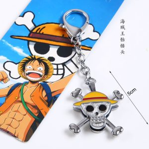 One Piece Jolly Roger Alloy Keychain