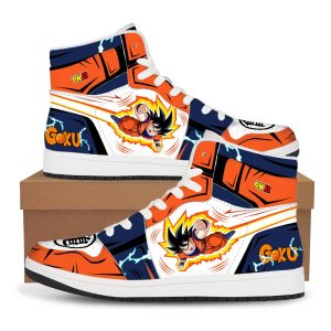 One Piece Luffy Print High-Top Sneakers